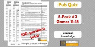 Challenge them to a trivia party! 100 Trivia Questions 5 Pack Of General Knowledge Questions Etsy