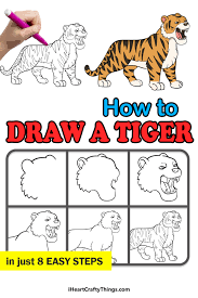 How to draw a tiger, step by step? Tiger Drawing How To Draw A Tiger Step By Step