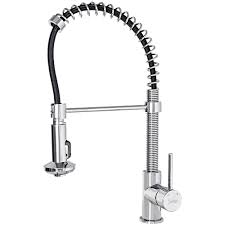 Kuche Spule Spulbecken Spiral Einhebel Armatur Gastro Ausziehbar Chrom Sanlingo Ebay