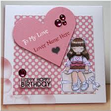 Birthday Card For Lover With Name And Photo Print Name On Colourful Ribbon Birthday Cake For Friend In 2020 Birthday Card With Name Quilling Birthday Cards Happy Birthday Cards