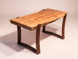 When you buy legs from us, you'll be able to select from attachment options that work best for that leg. Live Edge Curly Maple Slab Coffee Table With Curved Ipe Legs Finewoodworking