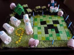 Beide zucker zu einer gleichmässigen mischung verquirlen. Minecraft Creeper Kuchen