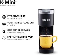 Amazon Com Keurig K Mini Basic Coffee Maker Single Serve K Cup Pod Coffee Brewer 6 To 12 Oz Bre Single Serve Coffee Makers Single Coffee Maker Coffee Maker