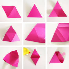 Pliage d'un hélicoptère en papier. Diy Boite Triangle Loicia Itrema