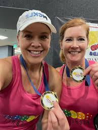 Congratulations @Kimberly Allison for taking gold this weekend! We received  this greatest messages fromin her “So our lucky tank tops worked just got  the gold 3.0 women's for the parkland pickle head