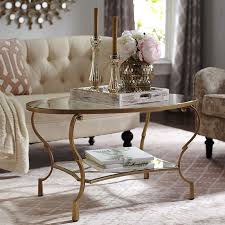 Chasca Coffee Table Gold Glass Coffee Table Decor Oval Glass Coffee Table Gold Coffee Table
