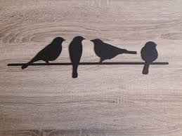 Birds On A Wire Wall Art Birds On A Wire Metal Sign Metal Bird Wall Art Bird Wall Art Wire Wall Art