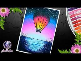 How To Draw A Colorful Moonlight With Parachute By Oil Pastel Very Effective For Beginner Youtube Oil Pastel Oil Pastel Drawings Oil Pastel Art