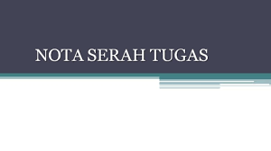 Contoh Nota Serah Tugas Pendidik2u