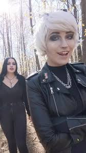 Weird Guy in Dress Walking around The Woods