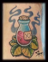 Love Potion Bottle Tattoo Love Potion Poison Bottle Tattoo Designs Bottle Tattoo Tattoos Potion Bottle