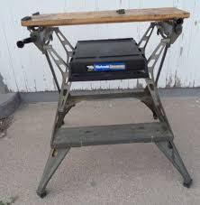 Black And Decker Portable Workbench 425 Vintage Black Decker Workmate Portable Work Table Folding Bench Cast Aluminum Ebay Workshop Bench Portable Work Table Folding Bench
