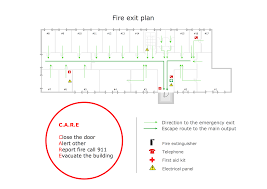 Fire emergency plan need to be in every building on each floor. Fire Exit Map Example