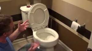 A toilet seat is a hinged unit consisting of a seat in various shapes, usually round or oval with a lid which is bolted onto the bowl of a toilet. How To Replace A Toilet Seat Slow Close Toilet Seat Youtube