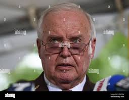 Bedford County Sheriff Mike Brown speaks at a news conference to discuss  developments in the investigation of the disappearance of 10-year-old  Katherine Lyon and 12-year-old Shelia Lyon in 1975. in Wheaton, Md.,