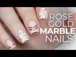 No mess, no dry time, no hassle! Rose Gold Marble Nails Nailsbyerin Nailsbyerin