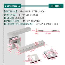 Internal standard door sizing uk. Marie Lh1015 Silver Stainless Steel Door Handles Lock Lever For Interior Bathroom Bedroom Door Split Lock Hardware Accessories Door Handles Aliexpress
