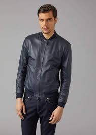 Matt Leather Jacket For Men Giorgio Armani Leather Jacket Men Leather Jacket Jackets