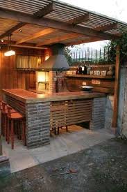 How big is an outdoor kitchen? All About Outdoor Kitchen Ideas On A Budget Diy Covered Tropical Layout Small Rustic Pool S Outdoor Kitchen Outdoor Kitchen Design Outdoor Kitchen Bars
