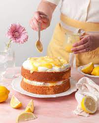 Lemon Chiffon Cake Style Sweet Lemon Chiffon Cake Dessert Toppings Chiffon Cake