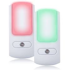 Maxxima Led Color Changing Night Light With Dusk To Dawn Sensor Pack Of 2 Walmart Com Walmart Com