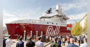 Norwind Gale construction support vessel departs Vard shipyard