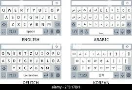 Yes, this is so right for the beginner learn hangeul, but some videos . Mobile Phone Virtual Keyboards English Arabic German Korean Alphabet Vector Illustration Stock Vector Image Art Alamy