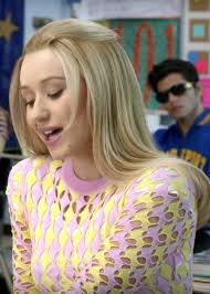P1 has black tied up hair with a blue bandanna. Iggy Azalea Straight Light Brown All Over Highlights Overgrown Bangs Pinned Back Hairstyle Steal Her Style