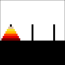 We any time all three discs are lined up, we'll have a rule fire to terminate the chain of solutions and stop the program. Tower Of Hanoi Wikiwand