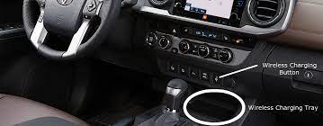 We don't carry any products in this category for your 2019 toyota tacoma. Skip The Cord And Charge Your Phone Wirelessly With Toyota Qi Wireless Charging J Pauley Toyota