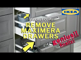 Cut them to size and use hinges to attach to the main tv unit. How To Remove Ikea Maximera Drawers Youtube