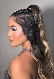 Trenza Para Carnaval Postiza Para 2025 Color