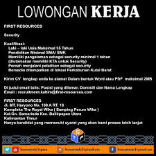 Informasi yang anda cari adalah lowongan kerja dinas pu pacitan terupdate dan terlengkap bulan januari 2022 dari sumber yang terpercaya. Samarinda Kotatepian On Twitter Loker Lowongankerja Lowongankerjasamarinda Lowkersamarinda Samarinda Https T Co I0akioxbs7 Twitter