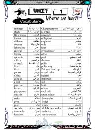 ملزمة انجليزي للثاني الإعدادي ترم اول ملزمتي