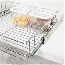 Product title 3 layer wire shelving kitchen storage rack microwave. Bottom Mount Wire Basket Drawers For Kitchen Cabinets Tansel