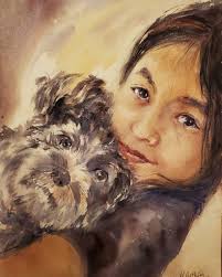 Hello! Very timidly show my dog ​​portraits painted in watercolor  technique. More here: Emilia Kujawska Art