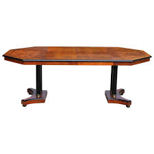 Extending to eight feed wide, perfect for this is a large table, eight feet in diameter at it's widest, so be aware of that before you get your saw. Vintage Wood Octagon Expandable Dining Table With 2 Leaves Century Furniture At 1stdibs