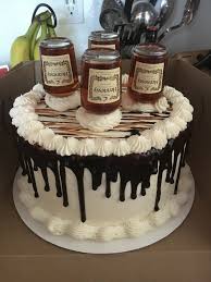 Design 22nd Birthday Cake For Boyfriend Hennessy Soaked Cake W Caramel Pecan Filling Hennessy Buttercream Liquor Cake Alcohol Cake 19th Birthday Cakes
