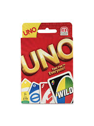 Uno (from italian and spanish for 'one'; Mattel Uno Card Game Office Depot