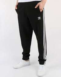 Black And White Adidas Tracksuit Bottoms Adidas Originals 3 Stripes Track Pants Black Track Pants Mens Adidas Outfit Women Adidas Sweatpants Outfit