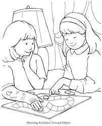 Free printable & coloring pages. Showing Kindness Coloring Page Sermons4kids