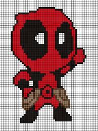 Deadpool Pattern By Tsukinin On Deviantart Marvel Cross Stitch Pixel Art Minecraft Pixel Art
