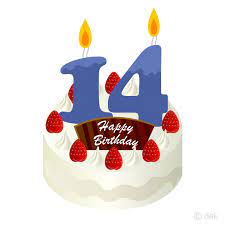 Explore and download more than million+ free png transparent images. 14 Years Old Candle Birthday Cake Clipart Free Png Image Illustoon