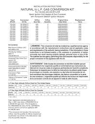 ng to lp gas conversion kit for 100 400 btu hr manualzz com