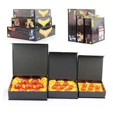 Includes a collectible box with a gold foil design and a satin insert. 7pcs Set Dragon Ball Z 7 Stars Crystal Ball Dragonball 3 Sizes Selectable 3 5cm 4 5cm 5 7cm Box Packaged Wish
