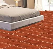 Factory Direct High Modern Wood Ceramic Flooring 200*1000 Brown Fabric Look  Porcelain Floor Finish Wooden Tile Living Room