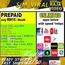 List of prepaid mobile recharge plans in india for all telecom networks like airtel, jio, vodafone, bsnl and more. Sim Viral Raja Video Unlimited Call To All Network No Random Shopee Malaysia