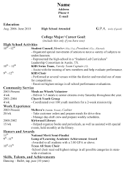 High School Resume Template Http Www Jobresume Website High School Resume Template 10 High School Resume College Application Resume College Resume