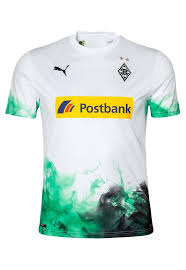 Several white lines are added to the mix to produce a dynamic effect. Borussia Monchengladbach Launch 2019 20 Puma Home Shirt Soccerbible