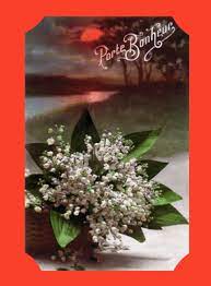 De nombreuses compositions de muguet sont disponibles sur notre site de vente de fleurs en ligne. Carte Un Gros Bouquet De Muguet Envoyer Une Carte Ancienne 1er Mai Des 0 99 Merci Facteur